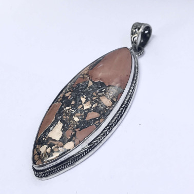 PD 14158 A-(HANDMADE 925 BALI SILVER PENDANT WITH INDOSIAN AGATE)